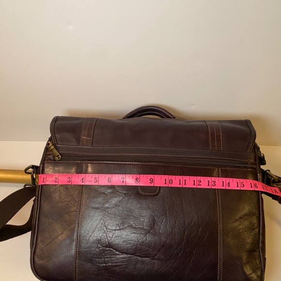 Samsonite Brown Soft Leather Briefcase - Picture 11 of 13